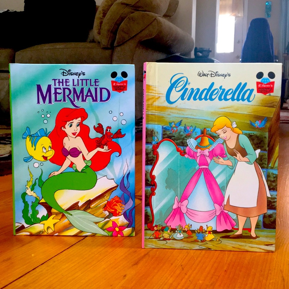 Disney princess hardcover set of two books
